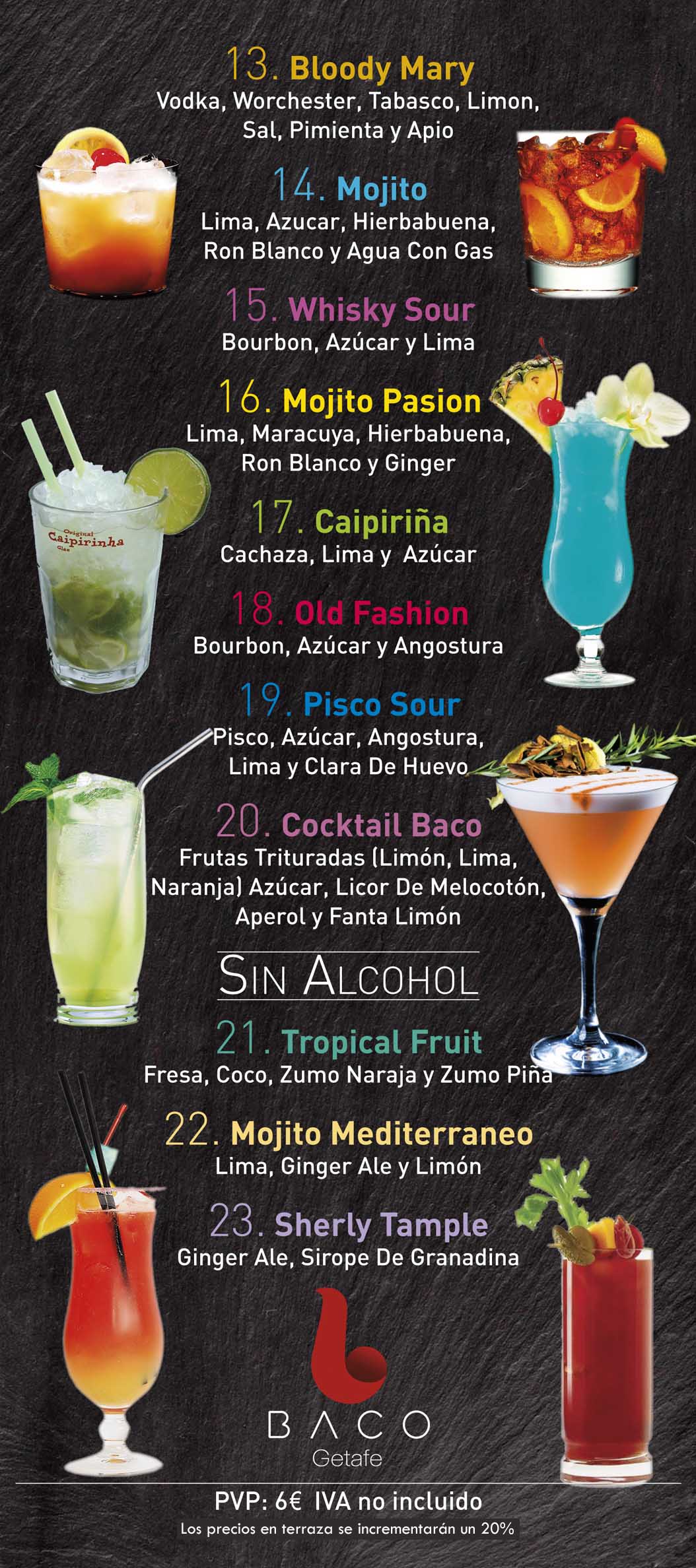 Cocteleria BACO Getafe Los Mejores Cocktails Con sin Alcohol De Madrid Sur